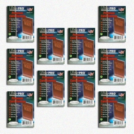 BUNDLE UltraPro - Bustine protettive trasparenti Platinum 64x92 (100 bustine) - 10 pezzi