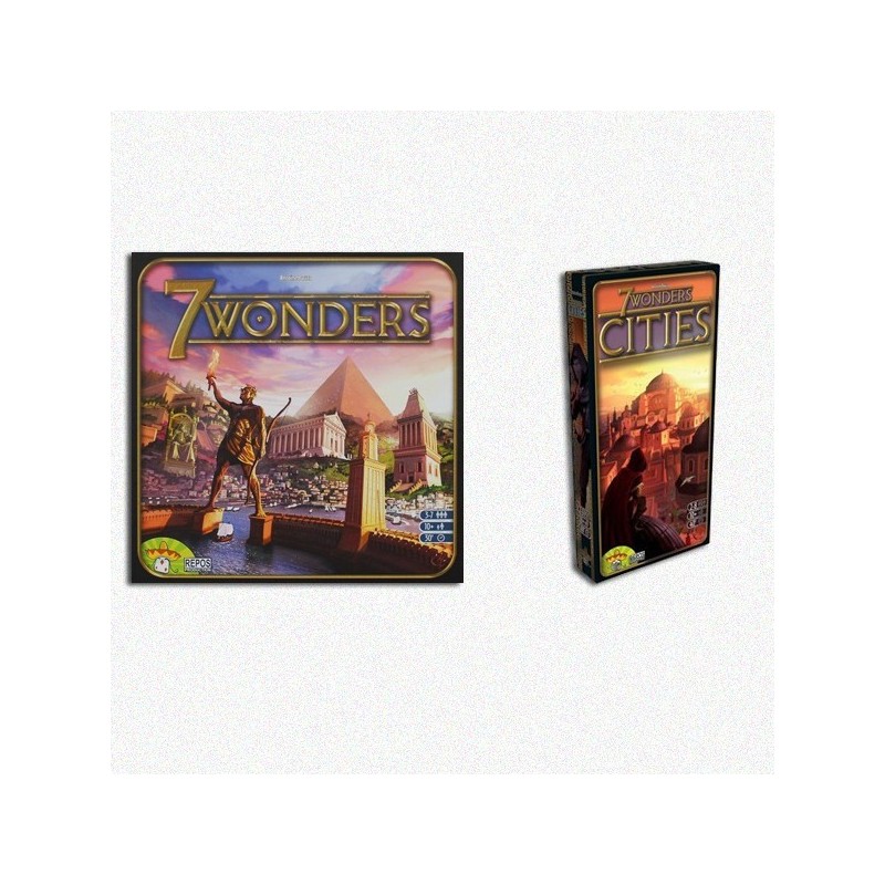 BUNDLE 7 wonders ITA (New Ed.) + Cities: 7 wonders ITA (New Ed.) - gioco da tavolo