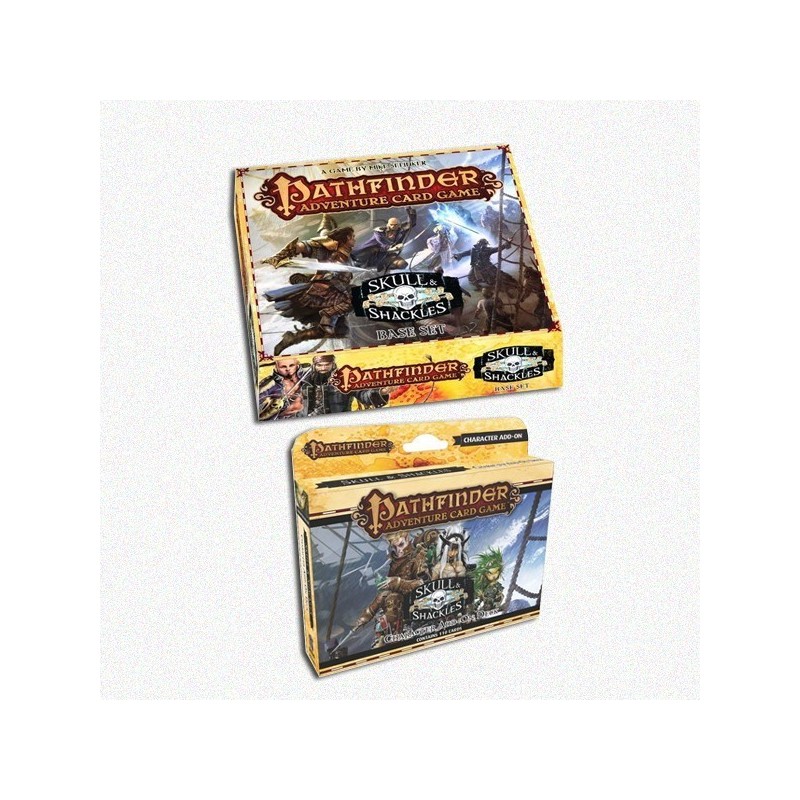 BUNDLE Pathfinder: Skull & Shackles + Character Add-On Deck - gioco da tavolo