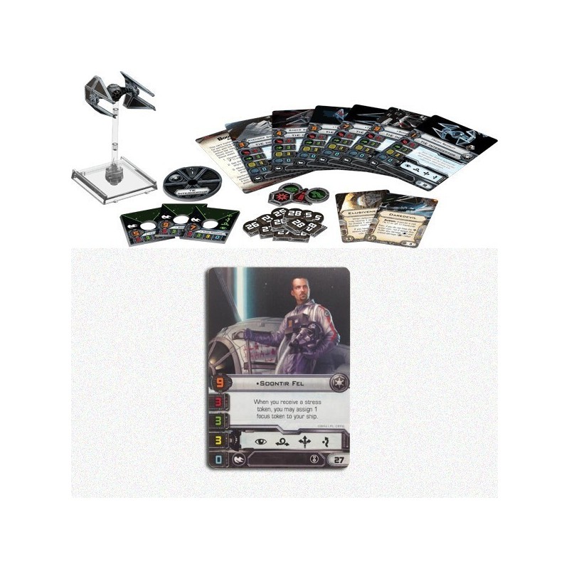 BUNDLE Star Wars Tie Interceptor + Promo card (pilota Soontir Fel) - gioco da tavolo