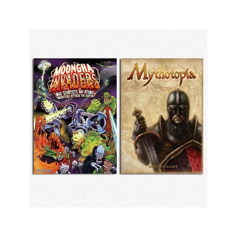BUNDLE WALLACE 4: Mythotopia + Moongha Invaders - gioco da tavolo