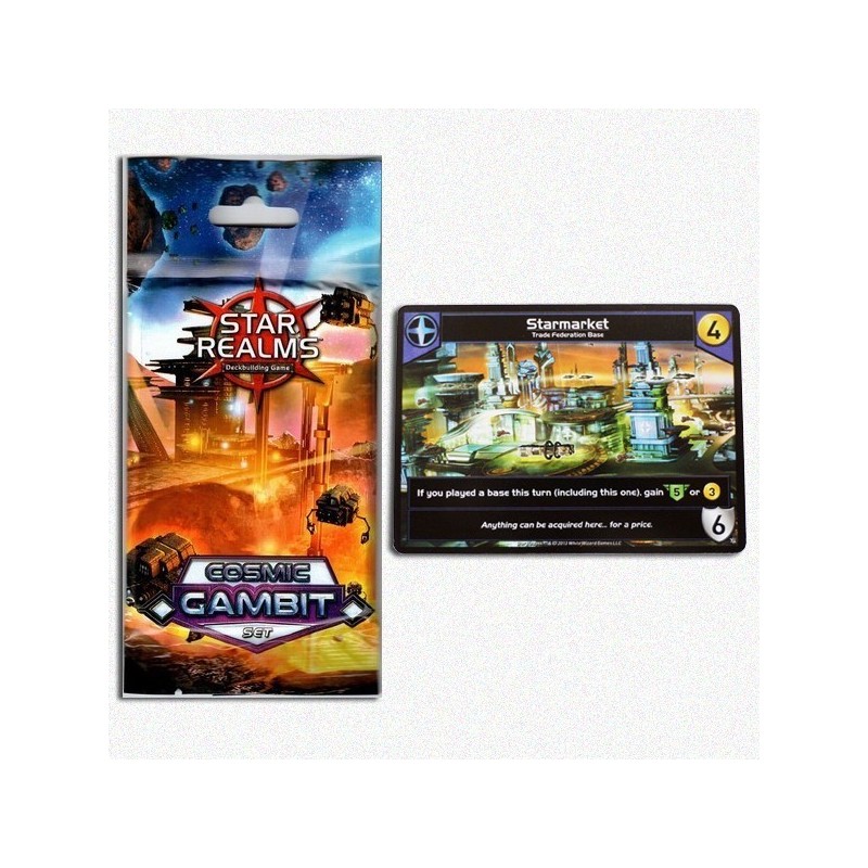 BUNDLE Star Realms Cosmic Gambit Set + Starmarket promo card - gioco da tavolo