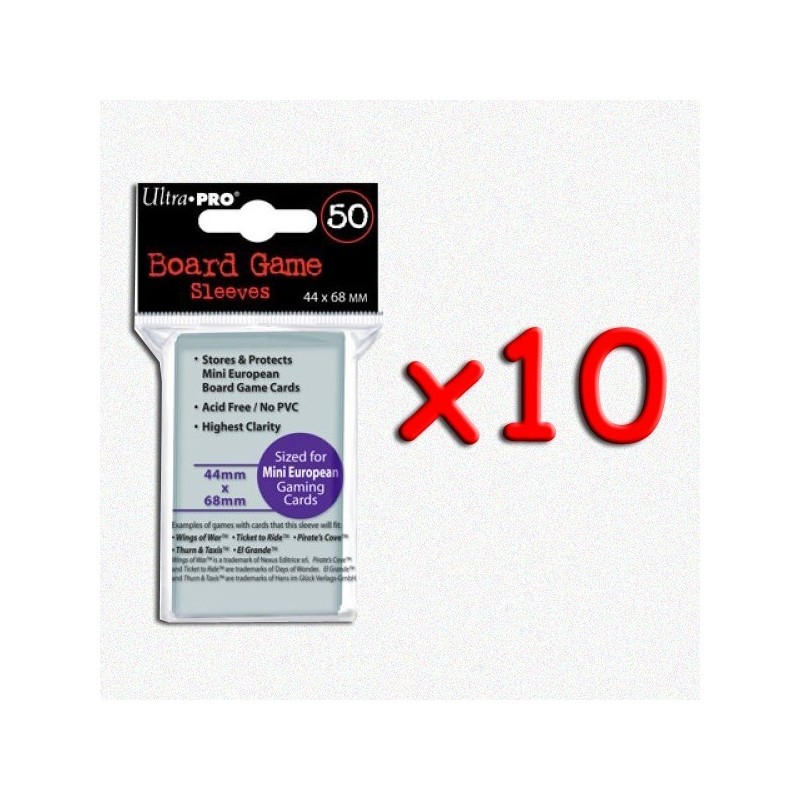 BUNDLE UltraPro - Bustine protettive trasparenti 44x68 - 10 pezzi - accessorio per giochi