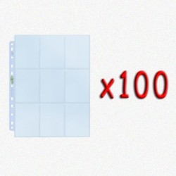 BUNDLE 100x UltraPro Foglio Platinum 9 taschine (11 fori, alta qualità)