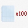BUNDLE 100x UltraPro Foglio Platinum 9 taschine (11 fori, alta qualità)