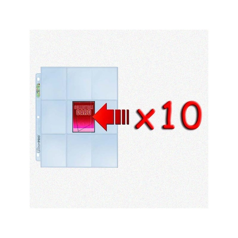 BUNDLE 10x UltraPro - Foglio 9 taschine (taglio laterale) - accessorio per giochi