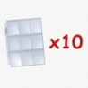 BUNDLE 10x UltraPro - Foglio Secure Platinum 9 taschine (3 fori, piega antipolvere)