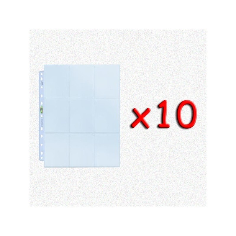 BUNDLE 10x UltraPro Foglio Platinum 9 taschine (11 fori, alta qualità) - accessorio per giochi