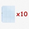 BUNDLE 10x UltraPro Foglio Platinum 9 taschine (11 fori, alta qualità)
