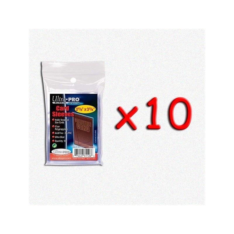 BUNDLE UltraPro - Bustine protettive Standard 67x94 - 10 pezzi - accessorio per giochi