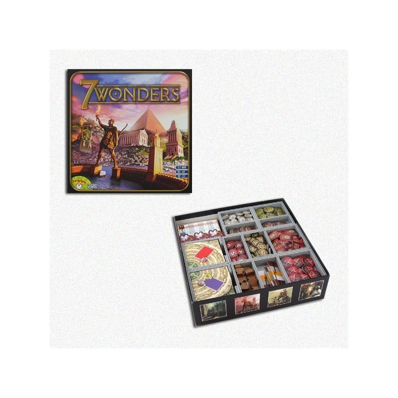 BUNDLE 7 Wonders + Organizer Folded Space in EvaCore - accessorio per giochi