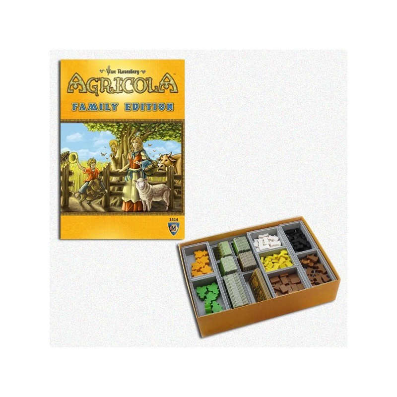 BUNDLE Agricola Edizione Famiglia ENG + Organizer Folded Space in EvaCore - accessorio per giochi