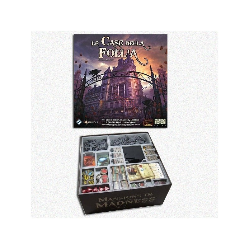 BUNDLE Le Case della Follia 2nd Ed. + Organizer Folded Space in EvaCore - accessorio per giochi