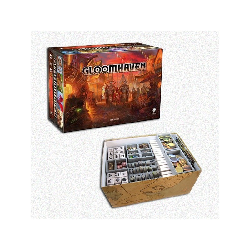 BUNDLE Gloomhaven ITA + Organizer Folded Space in EvaCore - accessorio per giochi