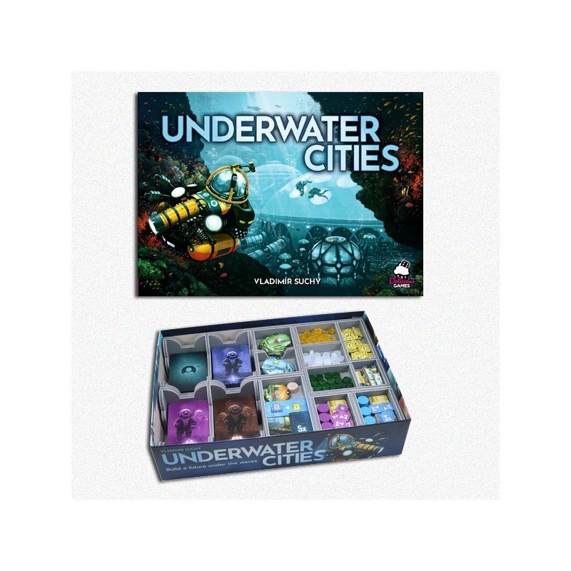 BUNDLE Underwater Cities ENG + Organizer Folded Space in EvaCore - accessorio per giochi