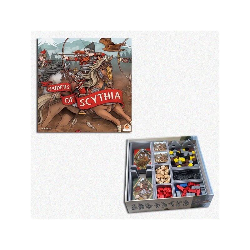 BUNDLE Predoni di Scizia ENG (Raiders of Scythia) + Organizer Folded Space in EvaCore - accessorio per giochi