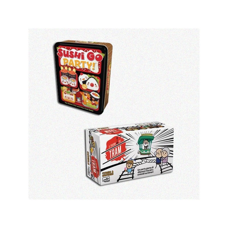 BUNDLE PARTY 3: Il Trauma del Tram + Sushi Go Party ITA - gioco da tavolo