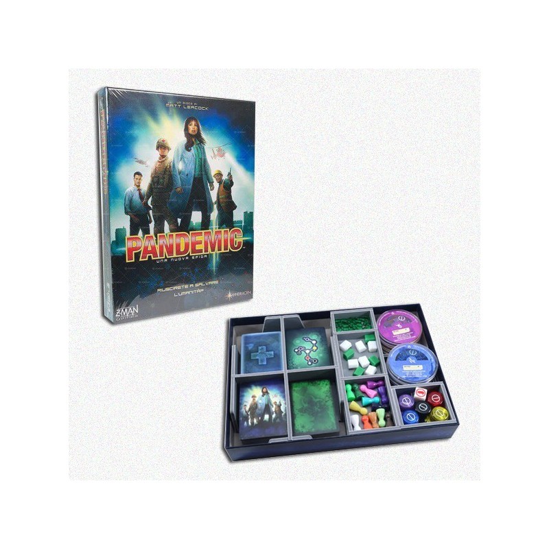BUNDLE Pandemic (Pandemia) + Organizer Folded Space in EvaCore - accessorio per giochi