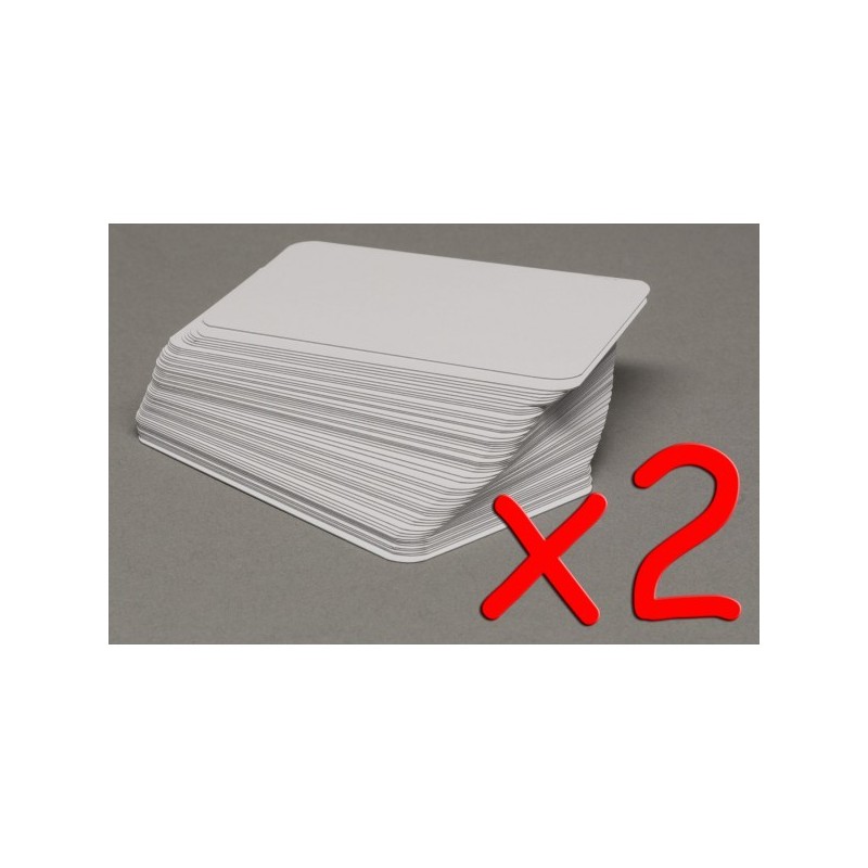 BUNDLE Set carte da gioco piccole bianche (55 pezzi x2) - accessorio per giochi