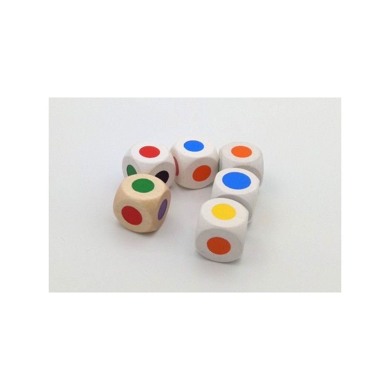 BUNDLE Dado a 6 facce colori (10 pezzi) - accessorio per giochi