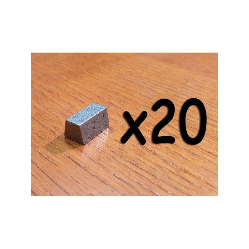 BUNDLE Token Risorsa in metallo FERRO - 20 Pezzi - accessorio per giochi