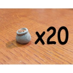 BUNDLE Token Risorsa in resina CIBO (Grano) - 20 Pezzi