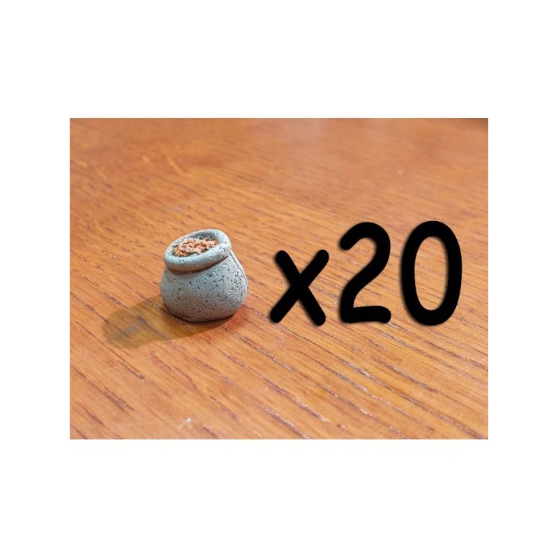 BUNDLE Token Risorsa in resina CIBO (Grano) - 20 Pezzi - accessorio per giochi
