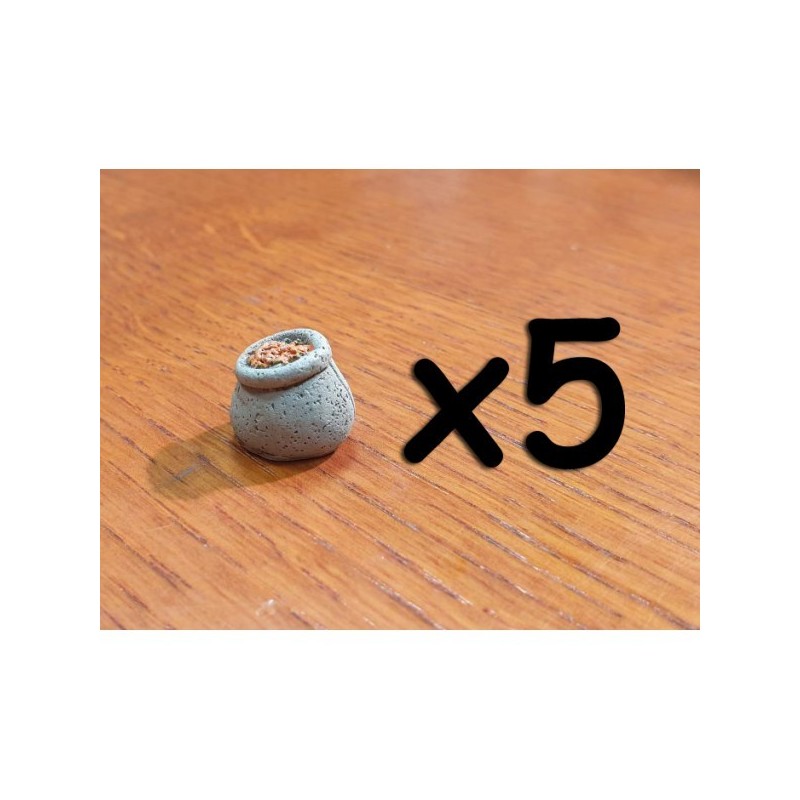 BUNDLE Token Risorsa in resina CIBO (Grano) - 5 Pezzi - accessorio per giochi