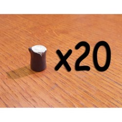 BUNDLE Token Risorsa in resina LEGNO - 20 Pezzi