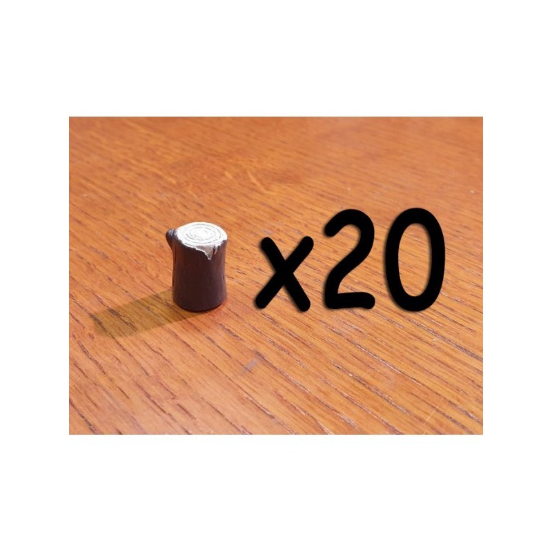 BUNDLE Token Risorsa in resina LEGNO - 20 Pezzi - accessorio per giochi