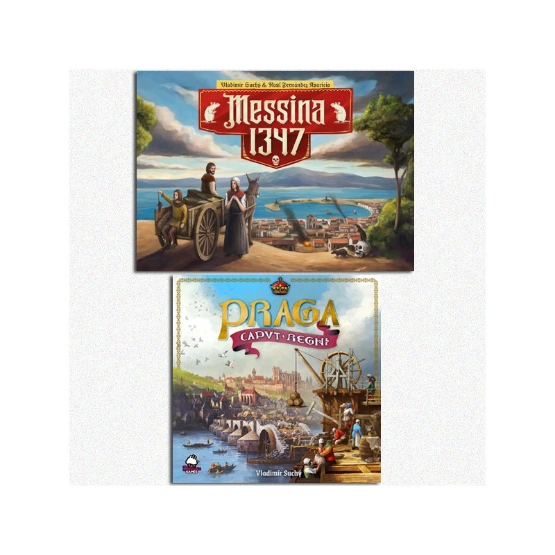 BUNDLE Messina 1347 ENG + Praga Caput Regni ENG (Delicious Games) - gioco da tavolo
