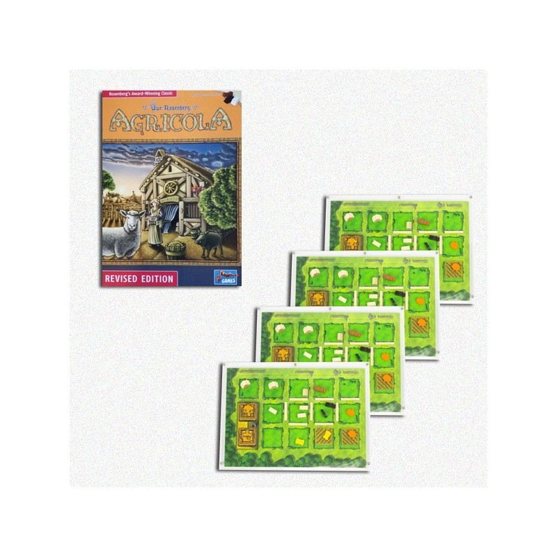 BUNDLE Agricola (New Ed.) ENG + 4 Organizer plancia E-Raptor - gioco da tavolo