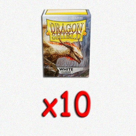 BUNDLE Dragon Shield Bustine protettive Standard White 100 bustine (10 pezzi)
