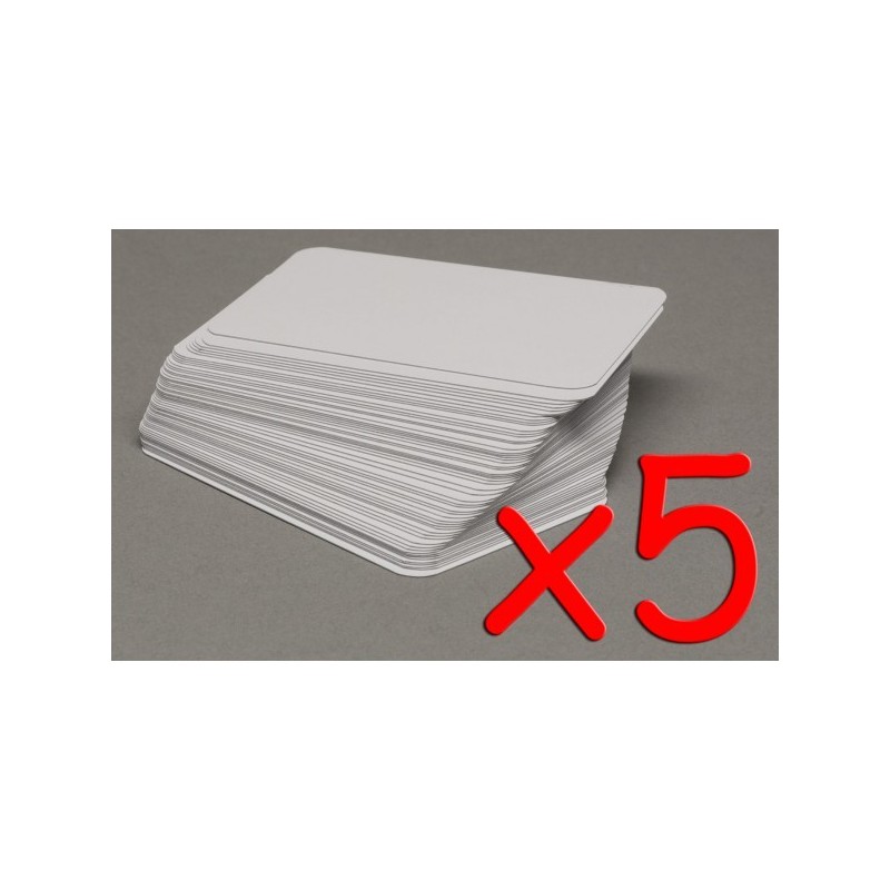 BUNDLE Set carte da gioco piccole bianche (55 pezzi x5) - accessorio per giochi