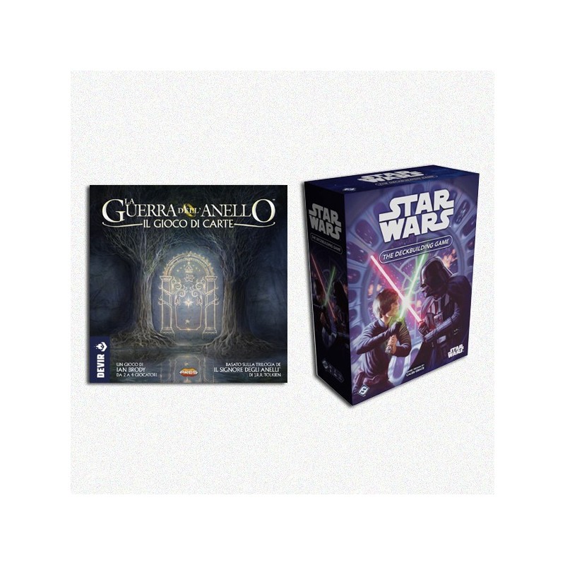 BUNDLE La Guerra dell'Anello: Il Gioco di Carte + Star Wars: The Deckbuilding Game - gioco da tavolo