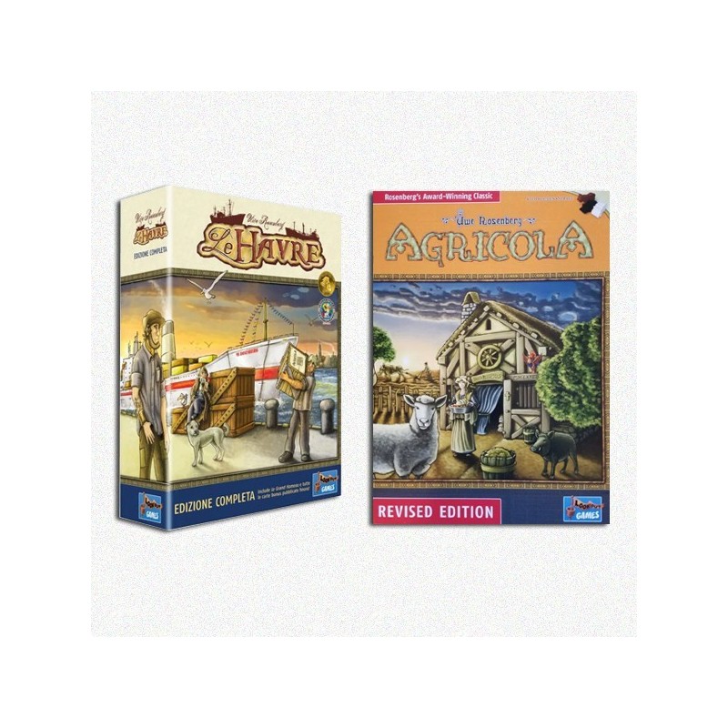 BUNDLE Le Havre ITA (Ed. Completa) + Agricola ENG (Revised) - gioco da tavolo