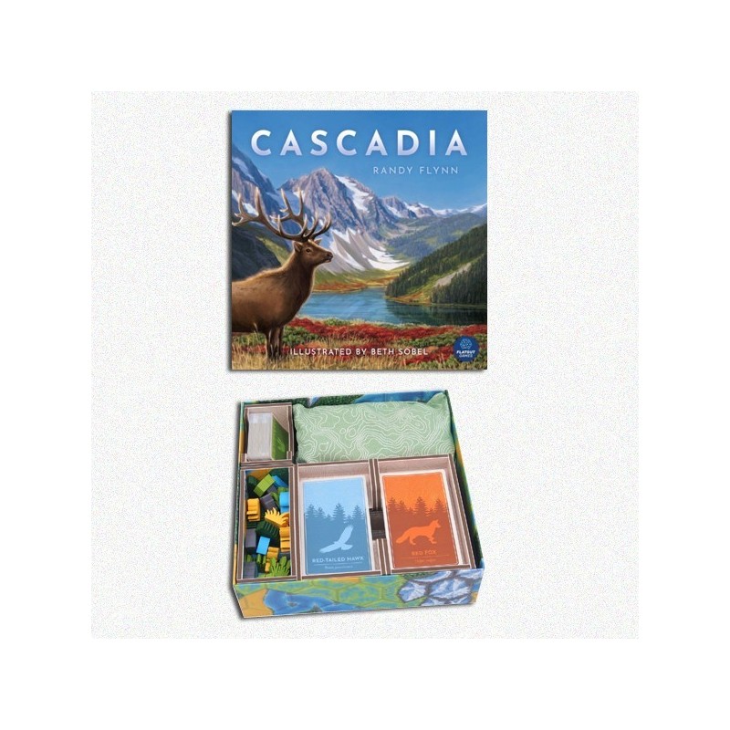 BUNDLE Cascadia ITA + Organizer Folded Space in EvaCore - accessorio per giochi