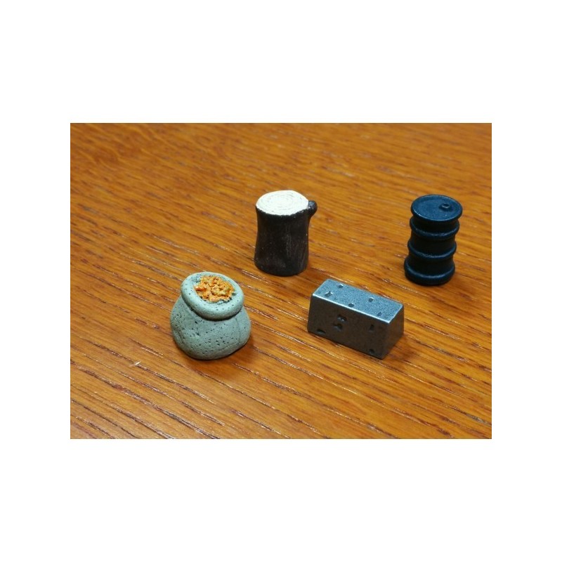 BUNDLE Token Risorsa Realistici: Scythe (4 pezzi) - gioco da tavolo