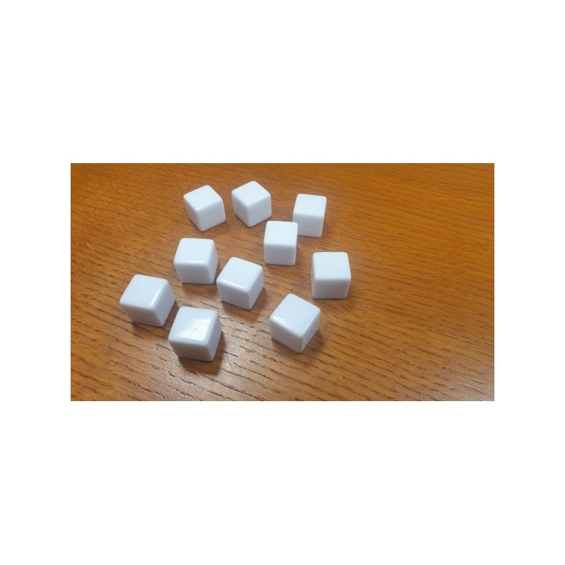 BUNDLE Dado d6 16mm Vuoto (bianco) (25 pezzi) - accessorio per giochi