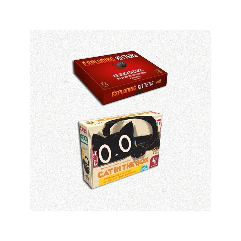 BUNDLE Exploding Kittens ITA + Cat in the Box ITA - gioco da tavolo