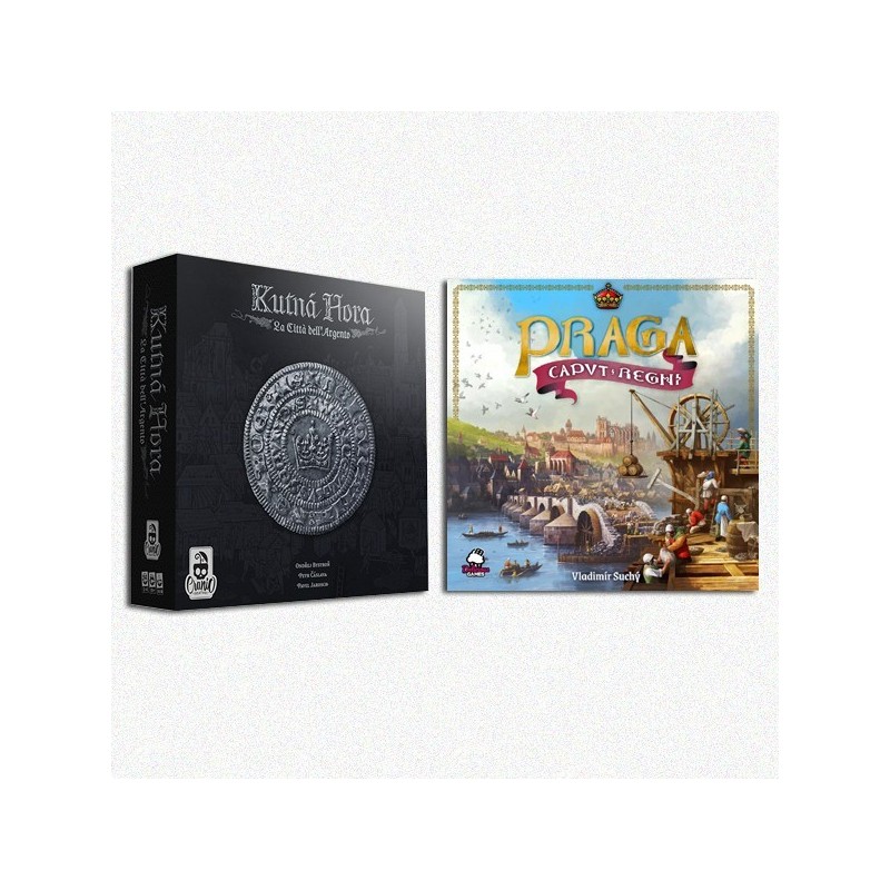 BUNDLE Praga Caput Regni ENG (Delicious Games) + Kutna Hora: La Città dell'Argento - gioco da tavolo