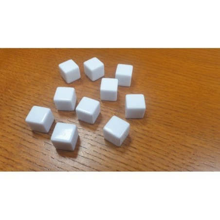 BUNDLE Dado d6 16mm Vuoto (bianco) (50 pezzi)