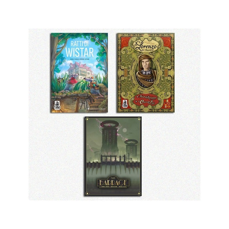 BUNDLE Ratti di Wistar + Lorenzo il Magnifico Big Box ITA + Barrage ITA - gioco da tavolo