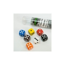 BUNDLE Tubo da 7 Dadi d6 16mm Opaco (5 pezzi)