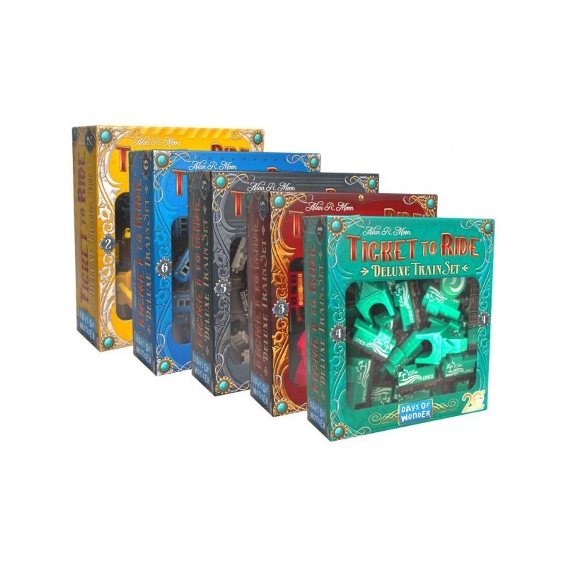 BUNDLE Ticket to Ride 20th Anniversary (5 set) - gioco da tavolo