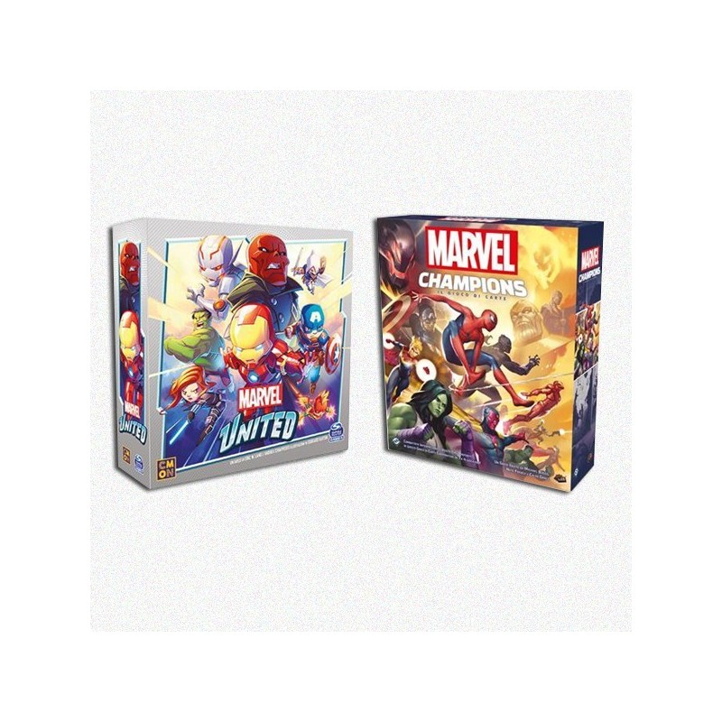BUNDLE MARVEL: Marvel United + Marvel Champions - gioco da tavolo