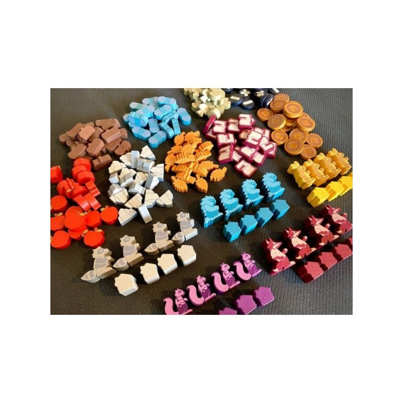 Set 194 token in legno: Creature Comforts - gioco da tavolo