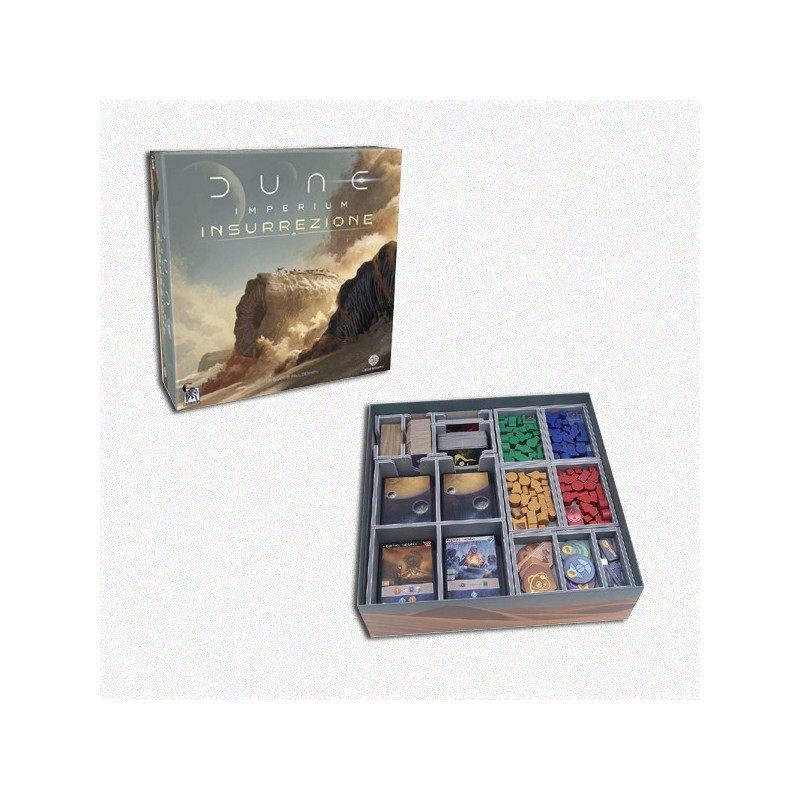 BUNDLE Dune Imperium: Insurrezione + Organizer Folded Space in EvaCore - accessorio per giochi