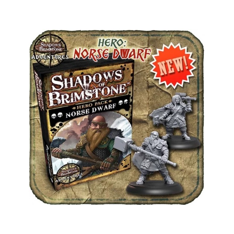 Norse Dwarf Hero Pack: Shadows of Brimstone - gioco da tavolo