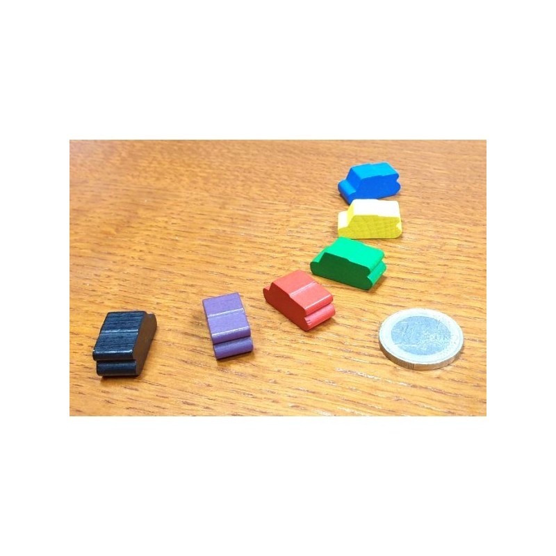 BUNDLE Token Carro armato (tank) 10x10x22 Nero (10 pezzi) - accessorio per giochi